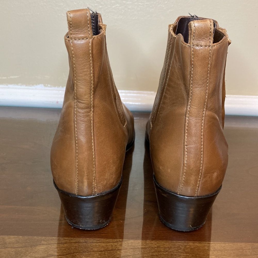 J. Crew Women's Chelsea Ankle Boots - Brown Leather - Size 5 - Picture 4 of 8